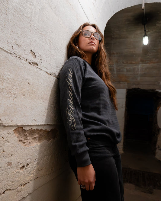 CHARCOAL GREY HEAVYWEIGHT long sleeve thermal
