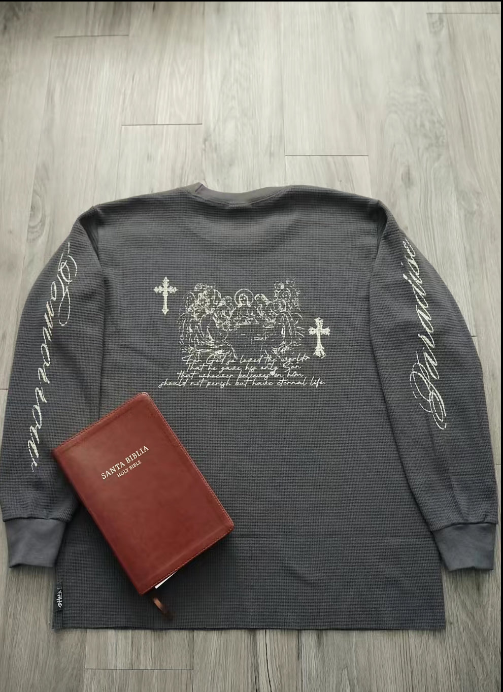 CHARCOAL GREY HEAVYWEIGHT long sleeve thermal