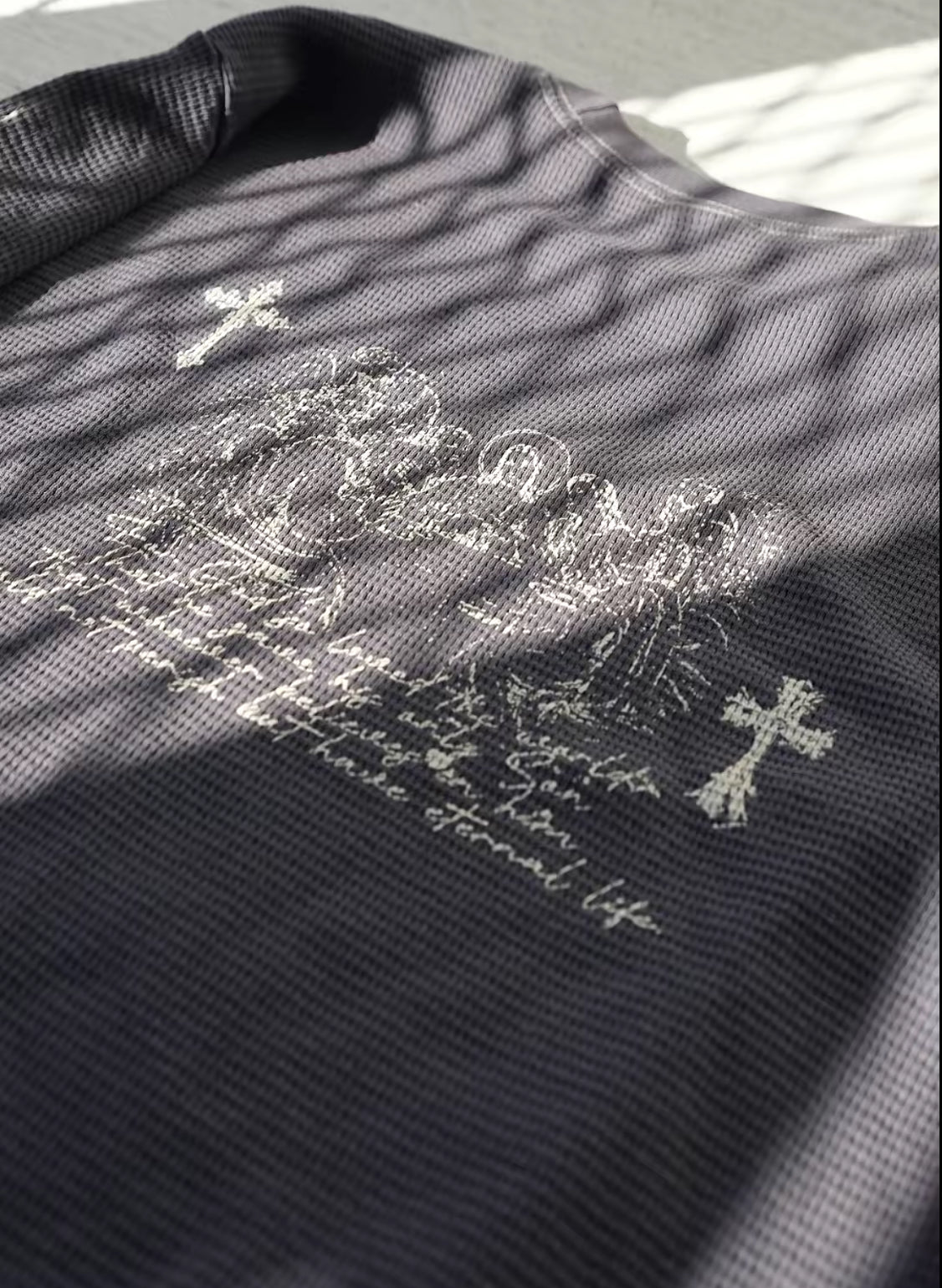 CHARCOAL GREY HEAVYWEIGHT long sleeve thermal